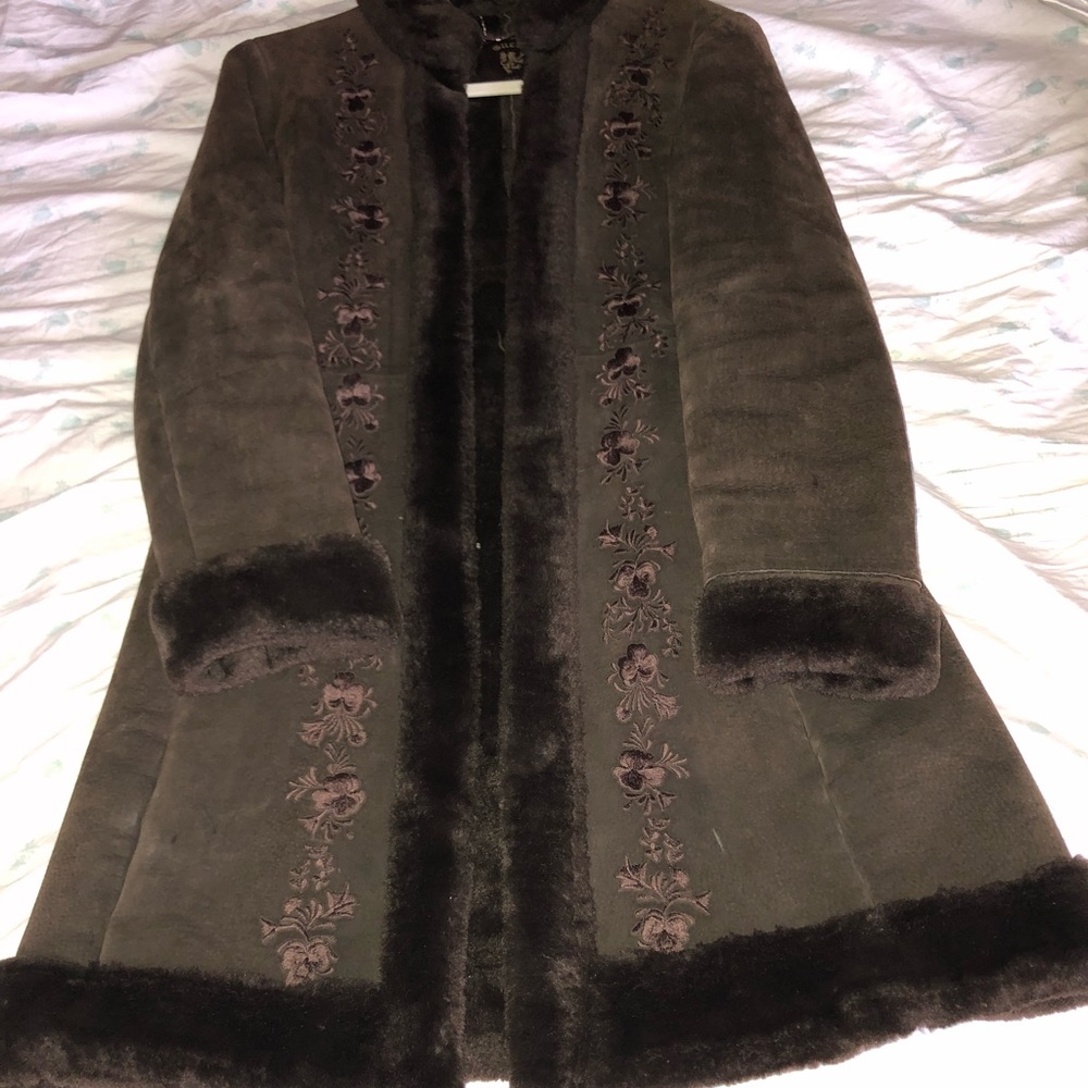 Vintage Guess genuine leather coat